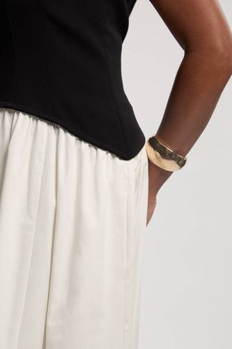 Robe Midi Ajustée À Jupe Évasée En Mélange Coton Stretch Compact Grande Taille | Taille 20 - KarenMillen - Modalova