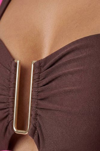 Haut De Bikini À Bordure Contrastante | Taille Medium - KarenMillen - Modalova