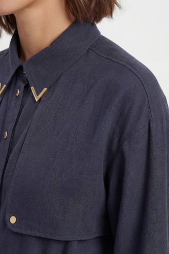 Combinaison-pantalon Tissée En Sergé Cupro Utilitaire Petite | Taille 14 - KarenMillen - Modalova