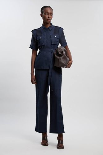 Haut Tissé Utilitaire En Organdi Avec Détail De Poche | Taille 14 - KarenMillen - Modalova