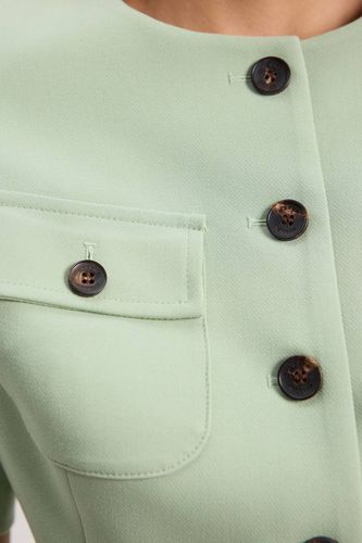 Robe Mini Ajustée Stretch À Détails Boutonnés | Taille 18 - KarenMillen - Modalova