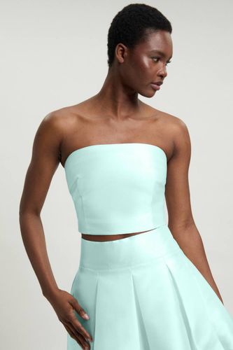 Haut Bustier En Sergé De Satin Tissé | Taille 18 - KarenMillen - Modalova