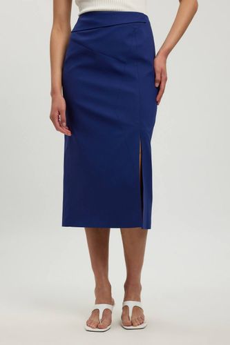 Jupe Midi Ajustée À Détail Plissé | Taille 18 - KarenMillen - Modalova