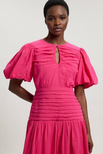 Robe Midi En Double Tissu À Manches Ballon | Taille 18 - KarenMillen - Modalova