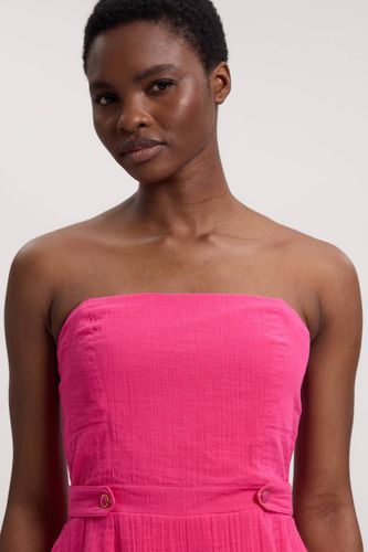 Robe Midi À Basque Et Bustier En Double Étoffe | Taille 18 - KarenMillen - Modalova