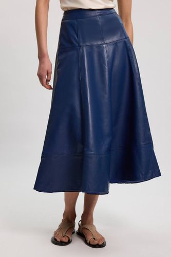 Jupe Ample En Cuir | Taille 12 - KarenMillen - Modalova