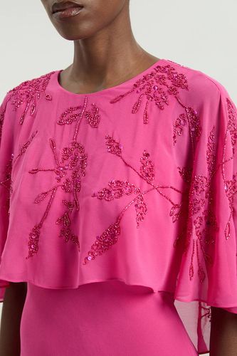 Robe Maxi À Détail Cape Perlée Petite | Taille 16 - KarenMillen - Modalova