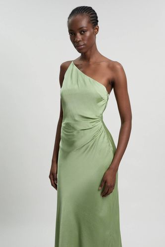 Robe Midi En Satin De Viscose À Détail Asymétrique | Taille 16 - KarenMillen - Modalova