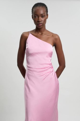 Robe Midi En Satin De Viscose À Détail Asymétrique | Taille 16 - KarenMillen - Modalova