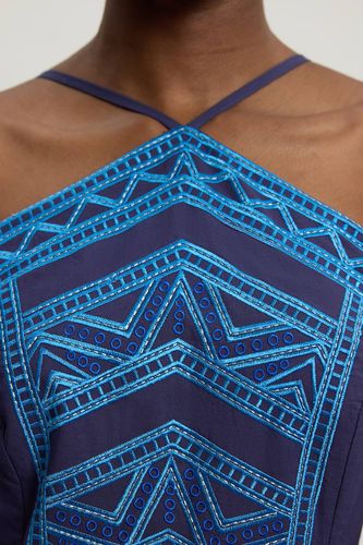 Robe Dos Nu À Détail Brodé | Taille 16 - KarenMillen - Modalova