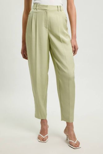 Pantalon Ajusté En Mélange De Lin Poli | Taille 18 - KarenMillen - Modalova