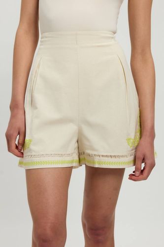 Ensemble Court Brodé De Perles En Mélange De Lin | Taille 16 - KarenMillen - Modalova