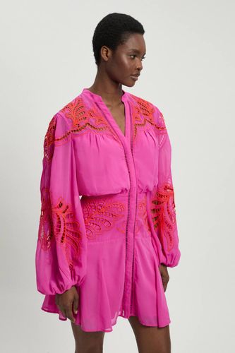 Robe Mini Brodée Perlée À Découpes Tissées | Taille 18 - KarenMillen - Modalova