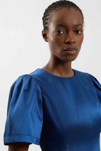Haut À Manches Bouffantes En Sergé Satiné | Taille 16 - KarenMillen - Modalova