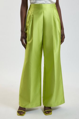 Pantalon Tailleur En Satin Structuré | Taille 18 - KarenMillen - Modalova