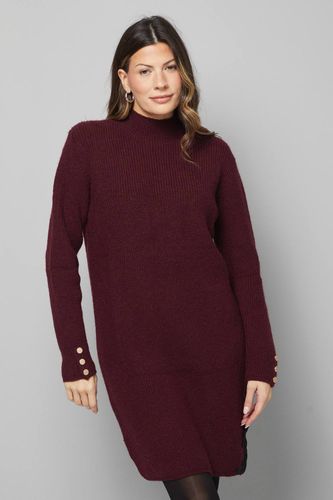 Robe Tricotée Côtelée avec Détails en Dentelle | Taille 38 - Wallis - Modalova