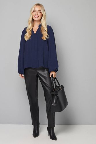 Blouse Tissée Sans Col Petite | Taille 48 - Wallis - Modalova