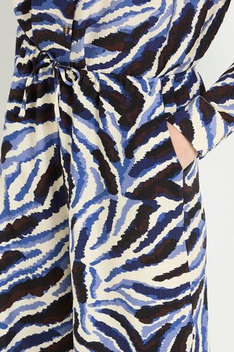 Ensemble Coordonné Pantalon Large À Imprimé Abstrait | Taille 48 - Wallis - Modalova