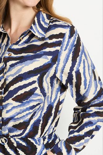 Ensemble Coordonné Chemise À Imprimé Abstrait | Taille 48 - Wallis - Modalova