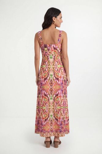 Robe Longue À Imprimé Tropical D'été | Taille 46 - Wallis - Modalova
