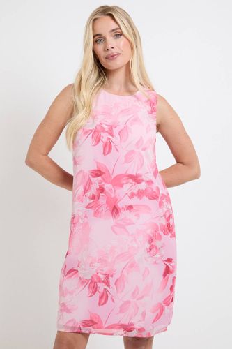 Robe Droite En Mousseline À Fleurs Sans Manches | Taille 48 - Wallis - Modalova