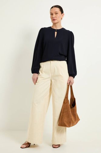 Chemisier À Découpe Goutte D'eau Avec Détails Boutonnés | Taille 48 - Wallis - Modalova