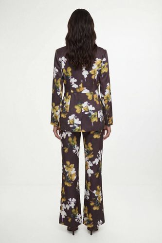 Ensemble Coordonné Blazer Fleuri En Satin | Taille 48 - Wallis - Modalova