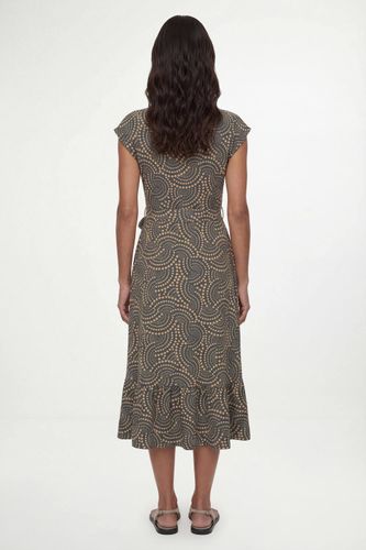 Robe Midi Ceinturée En Jersey À Pois | Taille 48 - Wallis - Modalova