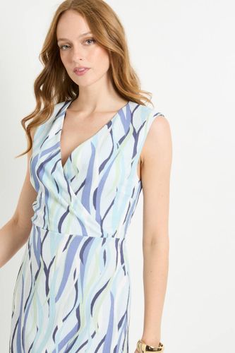 Robe Longue Portefeuille En Jersey À Rayures | Taille 48 - Wallis - Modalova