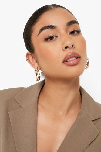 Boucles d'oreilles créoles twist - boohoo - Modalova