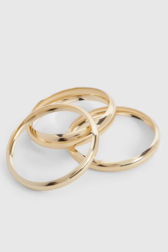 Lot De Trois Bracelets Joncs - boohoo - Modalova