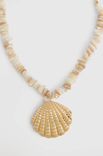 Femme Collier Coquillage Doré - boohoo - Modalova