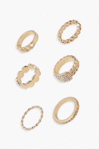 Lot de 5 bagues assorties - boohoo - Modalova