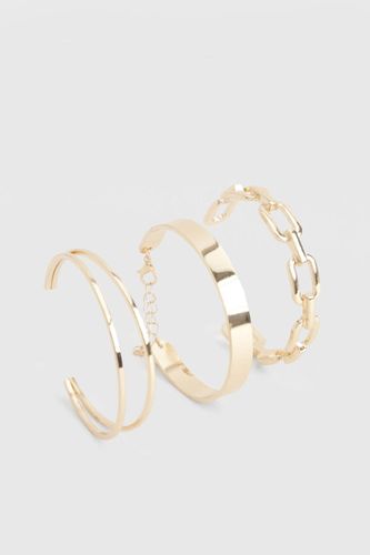 Lot de Bracelets Manchette Épais Pack - boohoo - Modalova