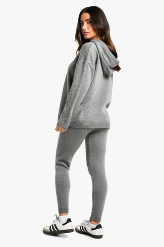 Petite ensemble coordonné en maille douce : Sweat à capuche et pantalon | Taille Medium - boohoo - Modalova