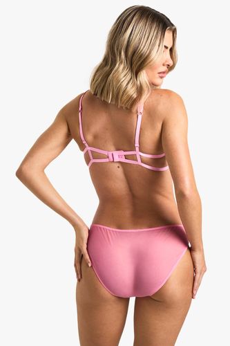 Soutien-gorge à armatures brodé de cœurs | Taille 30D - boohoo - Modalova