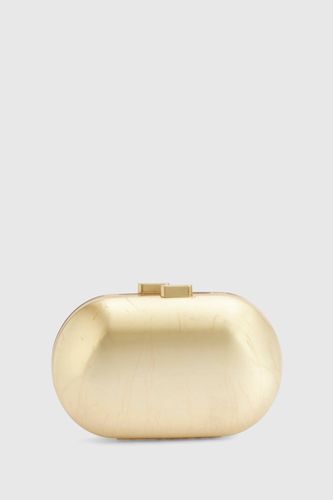 Pochette ovale en métal brossé - boohoo - Modalova