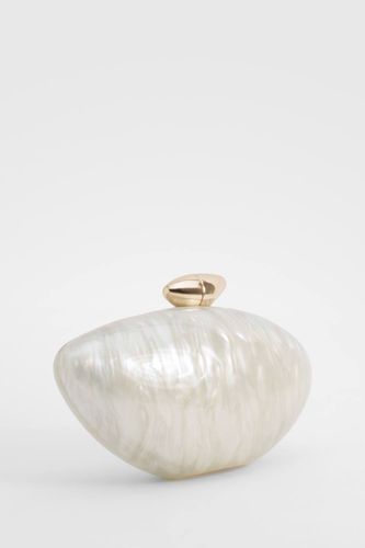 Pochette en acrylique marbrée - boohoo - Modalova