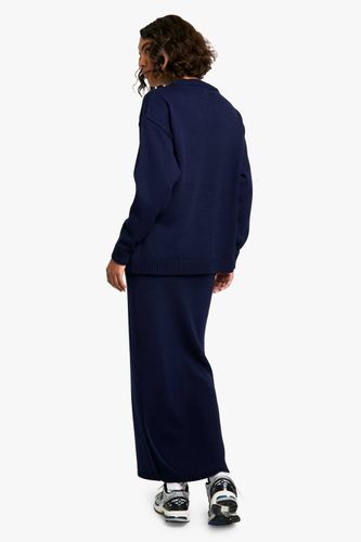 Petite ensemble pull tricoté à col rond et jupe maxi DSGN | Taille XL - DSGN Studio - Modalova