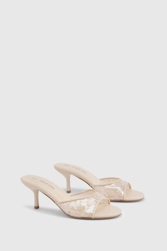 Sequin Heeled Mules | Taille 39 - boohoo - Modalova