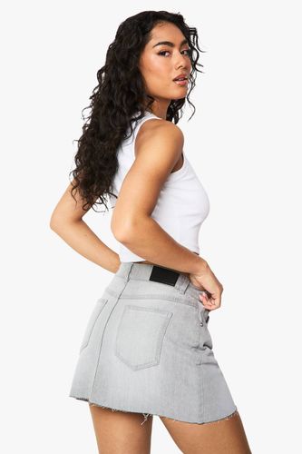 Jupe mini en denim | Taille 44 - boohoo - Modalova