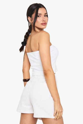 Jupe-short En Jean Pour Grandes Tailles | Taille 44 - boohoo - Modalova