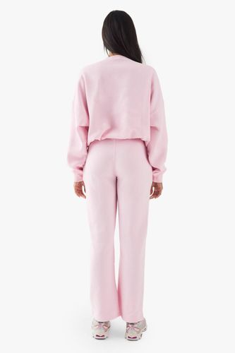 Sweatshirt à détails plissés et lettrage contrasté | Taille XL - DSGN Studio - Modalova