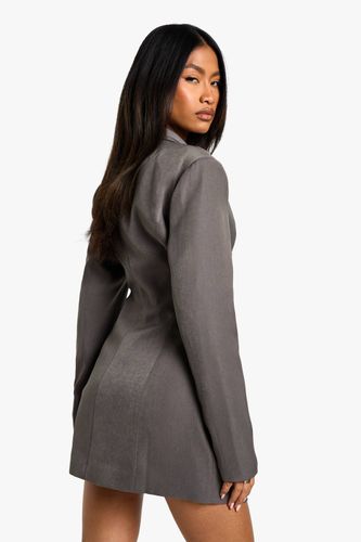 Tailored Structured Cinched Waist Blazer Dress | Taille 44 - boohoo - Modalova