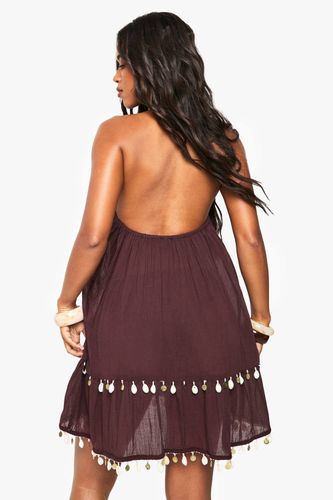 Robe De Plage Ornée De Coquillages | Taille Medium - boohoo - Modalova