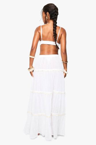 Jupe Longue De Plage Ornée De Coquillages | Taille Medium - boohoo - Modalova