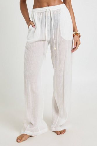 Pantalon De Plage À Ornements De Coquillages | Taille Medium - boohoo - Modalova