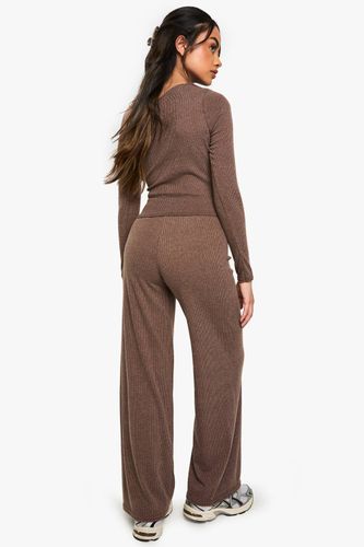 Pantalon côtelé à jambes larges | Taille 44 - boohoo - Modalova