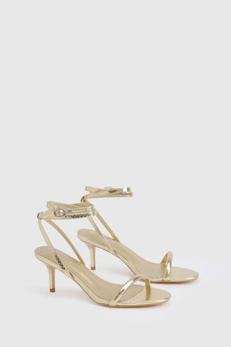 Talons métalliques basiques bas à deux parties | Taille 41 - boohoo - Modalova