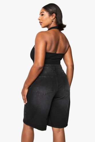 Short En Jean Grande Taille | Taille 50 - boohoo - Modalova